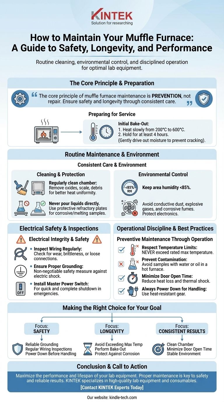 Wie pflegt man einen Muffelofen? Sicherheit gewährleisten und Lebensdauer der Ausrüstung maximieren Visuelle Anleitung