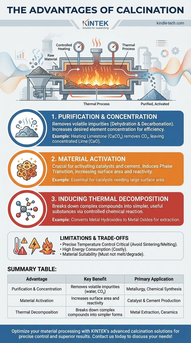 ¿Cuáles son las ventajas de la calcinación? Purificar, activar y estabilizar sus materiales Guía Visual