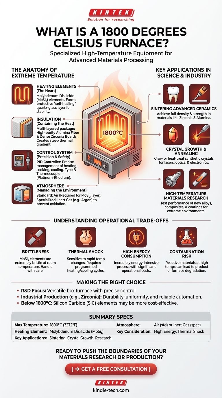 ما هو فرن 1800 درجة مئوية؟ دليل لمعالجة المواد عالية الحرارة دليل مرئي