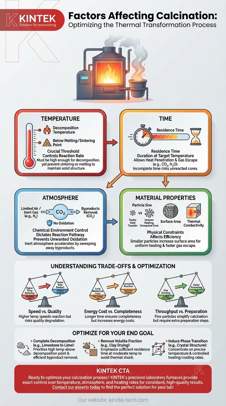 Какие факторы влияют на кальцинацию? Основные факторы: температура, время, атмосфера и свойства материала Визуальное руководство