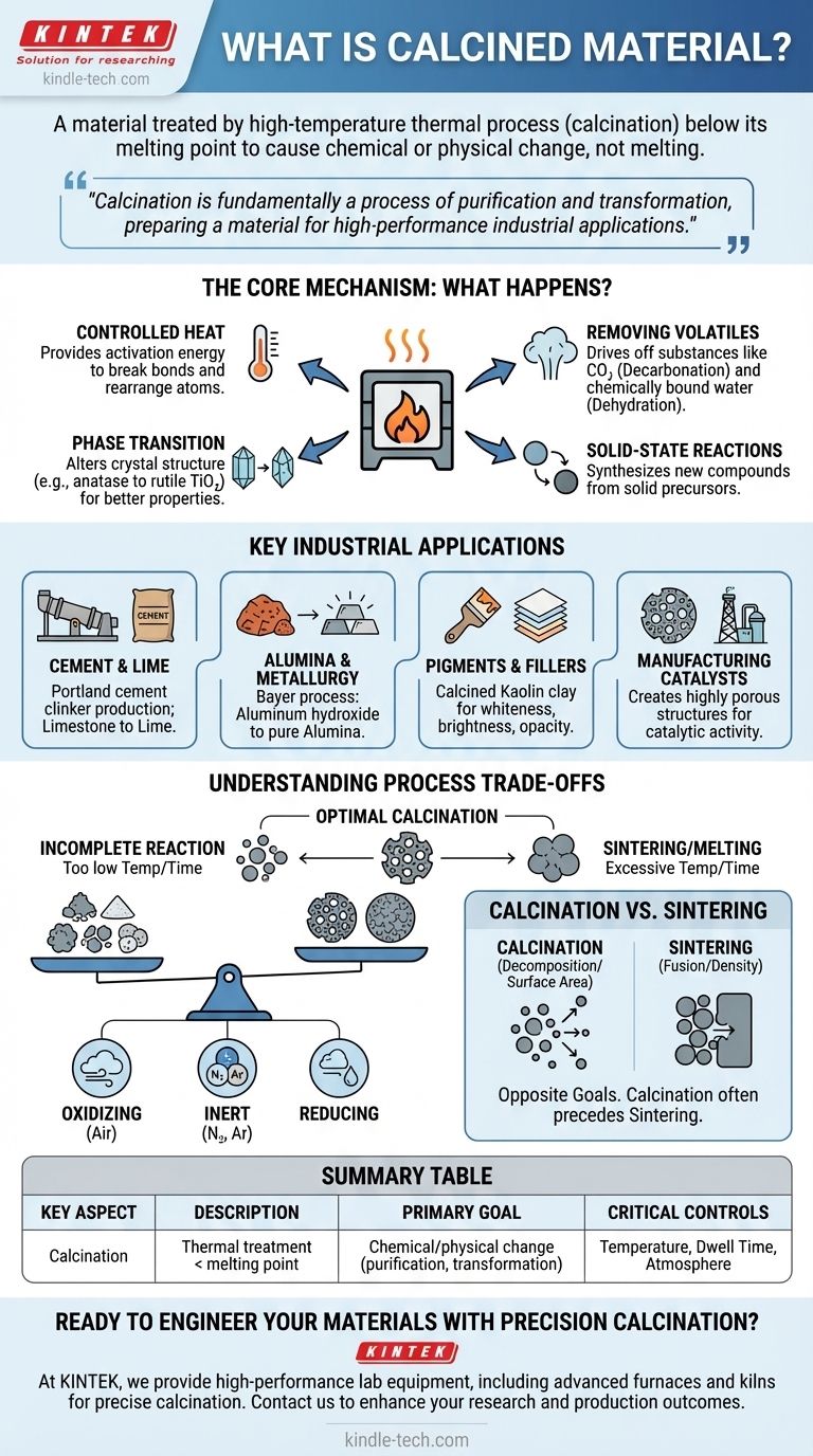 Was ist kalziniertes Material? Ein Leitfaden zur Hochtemperatur-Materialumwandlung Visuelle Anleitung