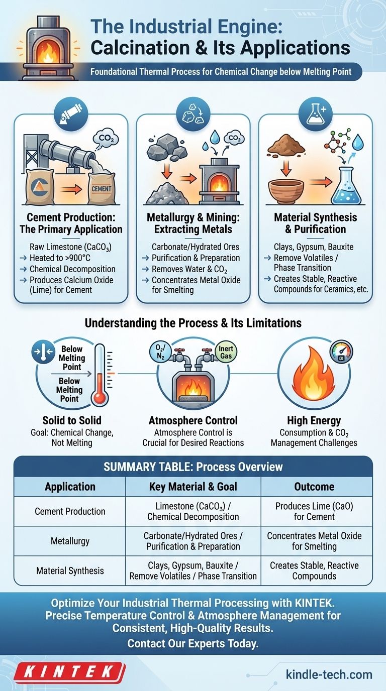 ما هو التطبيق الصناعي للتكليس؟ تحويل المواد الخام للتصنيع دليل مرئي