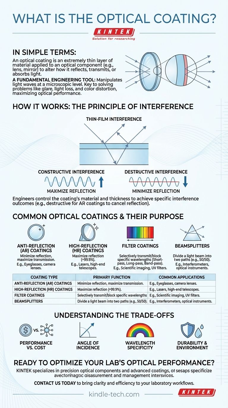 What is the optical coating? Master Light Control for Superior Optical Performance Visual Guide