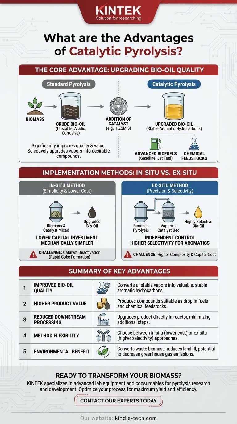 ما هي مزايا الانحلال الحراري التحفيزي؟ إنتاج وقود حيوي عالي القيمة من الكتلة الحيوية دليل مرئي