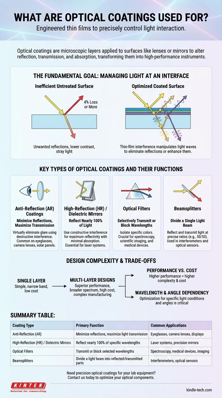 光学镀膜的用途是什么？控制光的反射、透射和过滤 图解指南