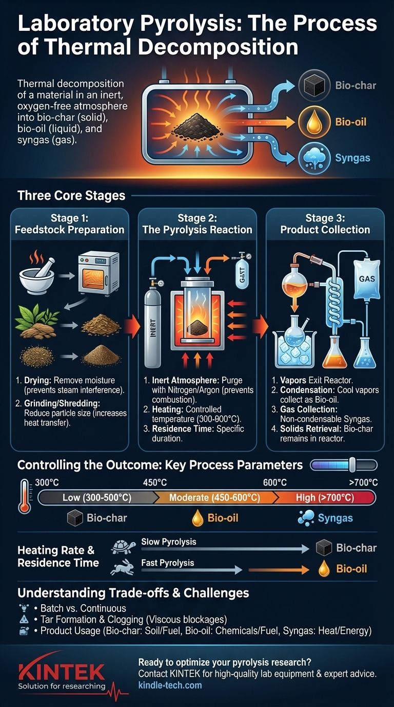 ما هي عملية الانحلال الحراري في المختبر؟ دليل خطوة بخطوة للتحلل الحراري المتحكم فيه دليل مرئي