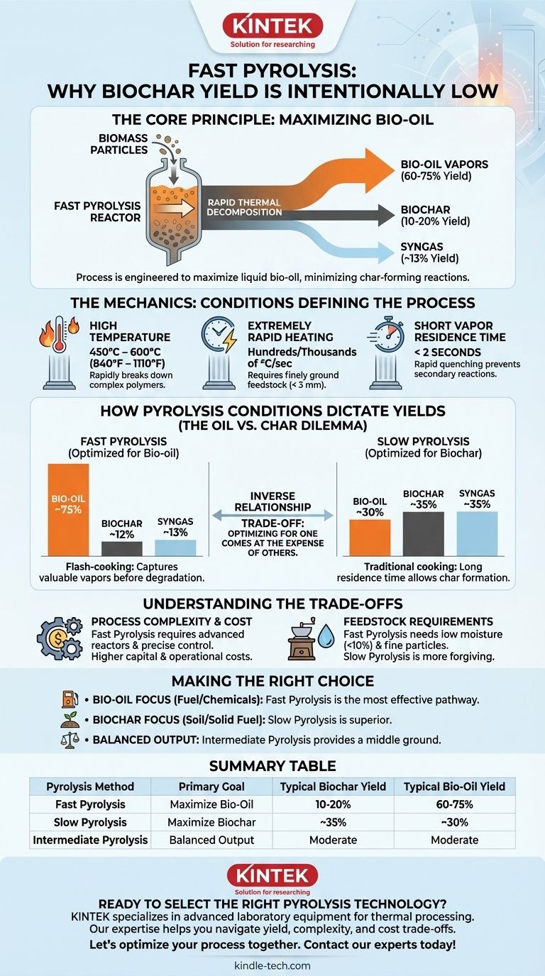 ما هو مردود الفحم في الانحلال الحراري السريع؟ ميزة ذات مردود منخفض لتحقيق أقصى قدر من الزيت الحيوي دليل مرئي