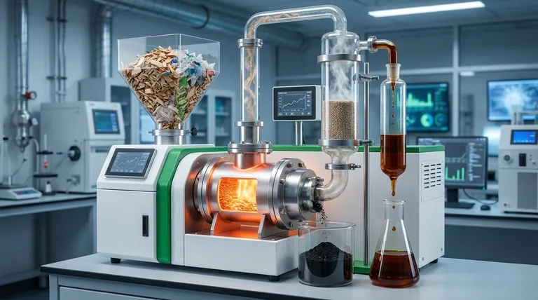 촉매 고속 열분해 공정(Catalytic Fast Pyrolysis)이란 무엇인가요? 폐기물에서 고품질 바이오 오일 추출하기