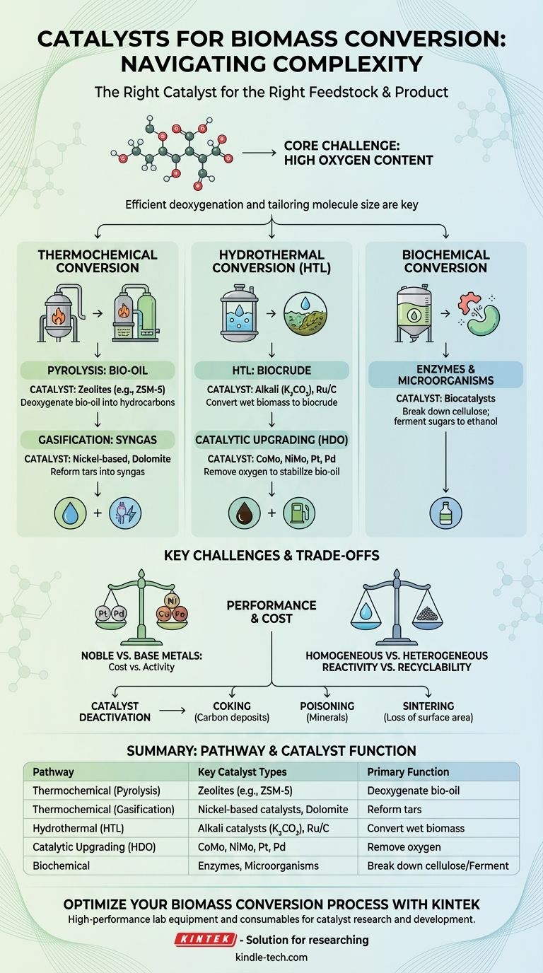 バイオマスの触媒とは？バイオリファイナリープロセスに最適な触媒の選択 ビジュアルガイド