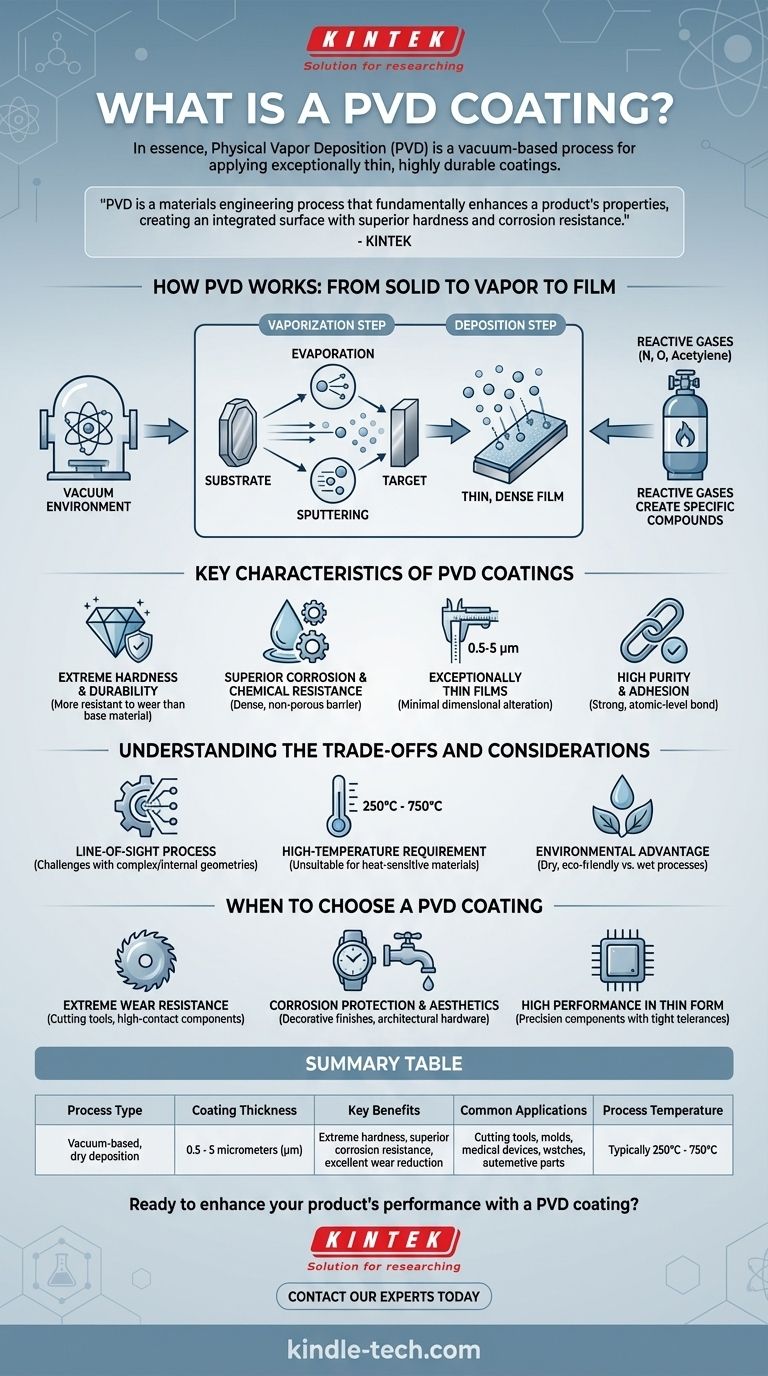 O que é um revestimento PVD? Um Guia para Aprimoramento de Superfície Durável e de Alto Desempenho Guia Visual