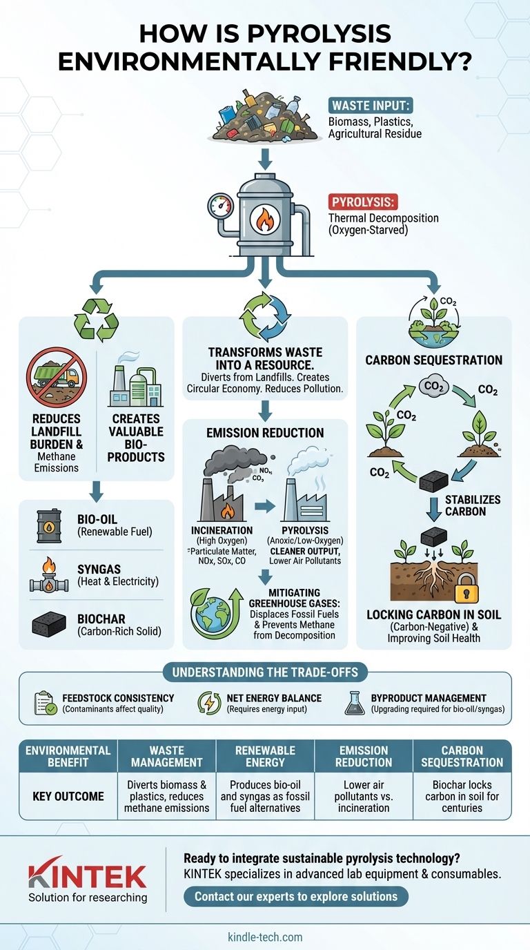 How is pyrolysis environmentally friendly? A Sustainable Solution for Waste & Carbon Reduction Visual Guide