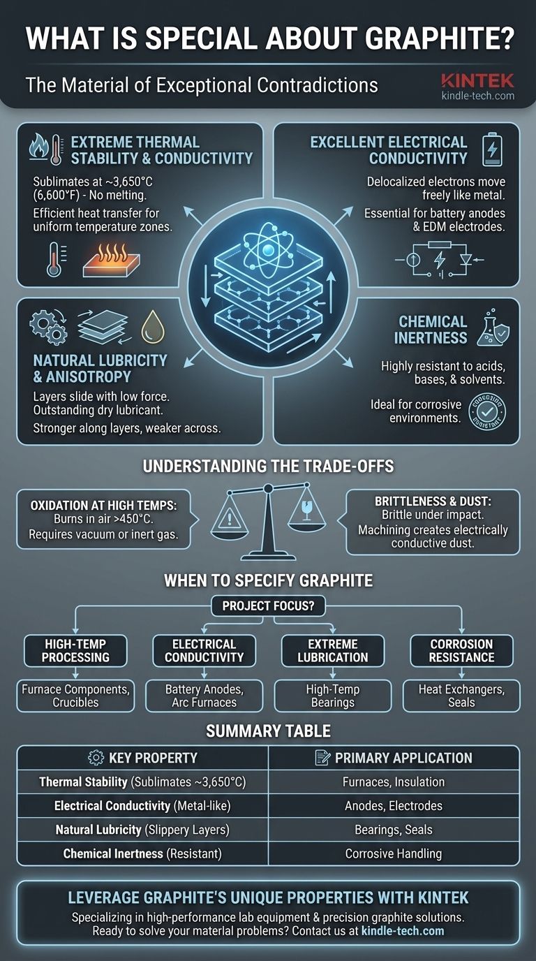 ما الذي يميز الجرافيت؟ كشف خصائصه الفريدة للتطبيقات القصوى دليل مرئي