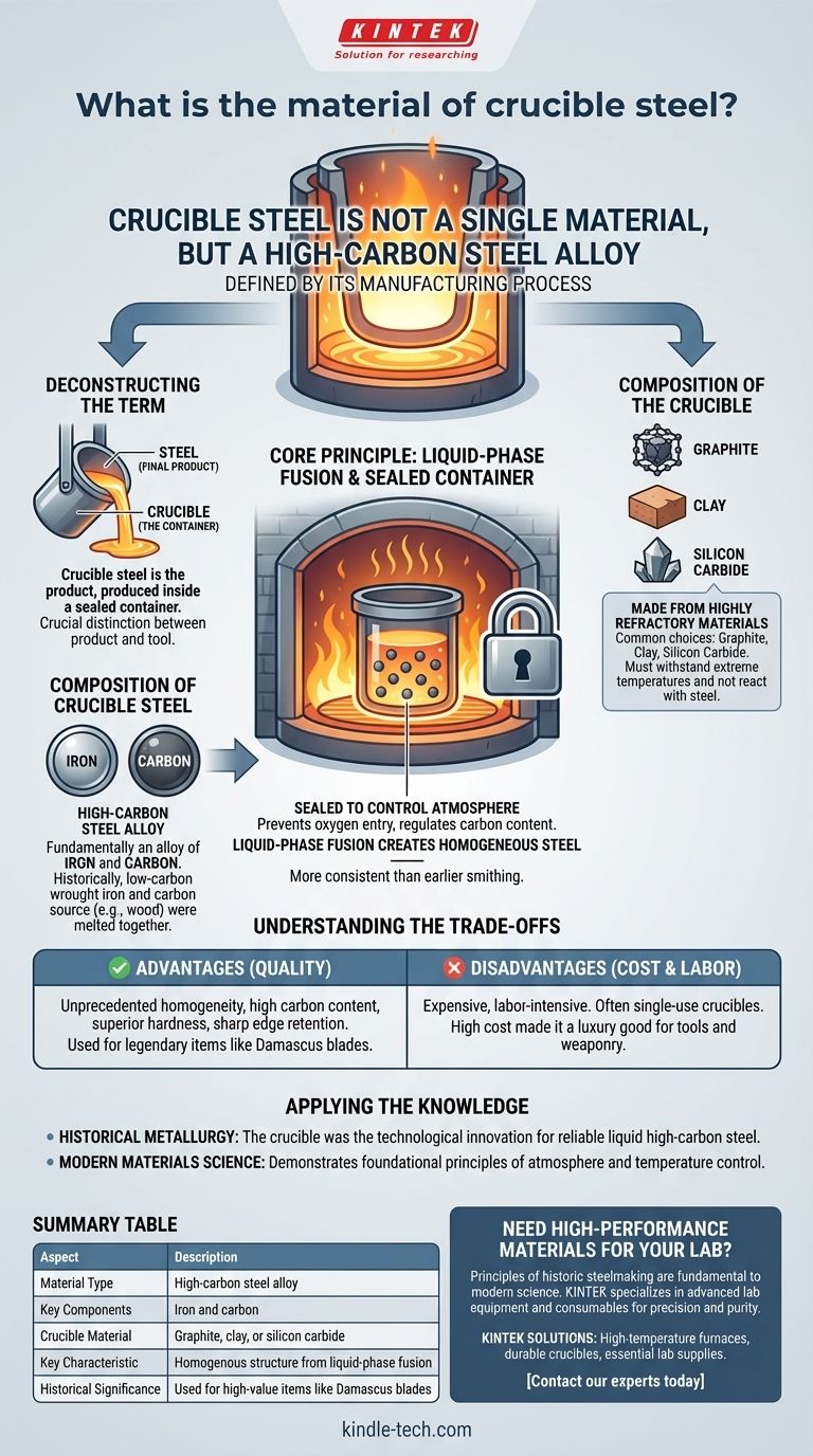¿Cuál es el material del acero de crisol? Una guía para la producción de acero homogéneo y alto en carbono Guía Visual