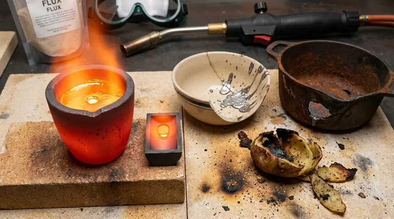 금 용해 시 도가니 대신 무엇을 사용할 수 있나요? 안전한 용해를 위해 위험한 대체품은 피하세요