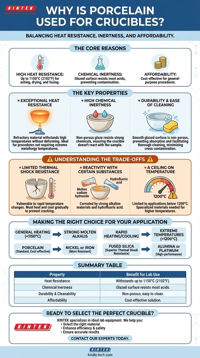 لماذا يُستخدم البورسلين للأكواب؟ اكتشف التوازن المثالي بين مقاومة الحرارة والقدرة على تحمل التكاليف دليل مرئي