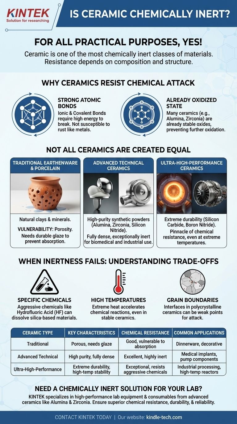 Является ли керамика химически инертной? Раскройте силу максимальной химической стойкости Визуальное руководство