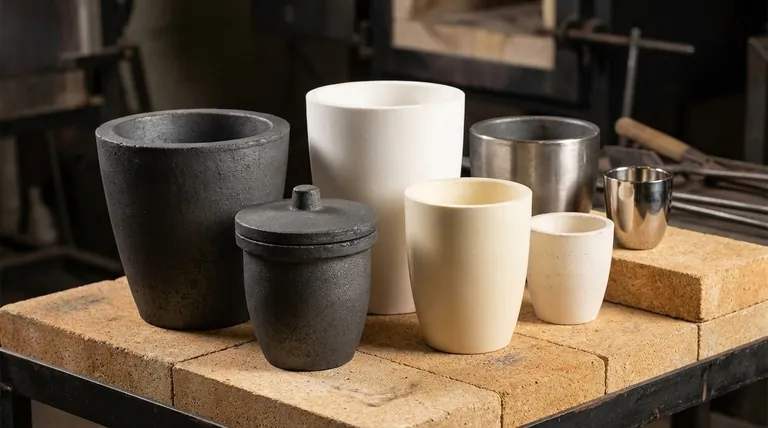 坩埚有哪些不同类型?为您的熔炼应用找到完美匹配