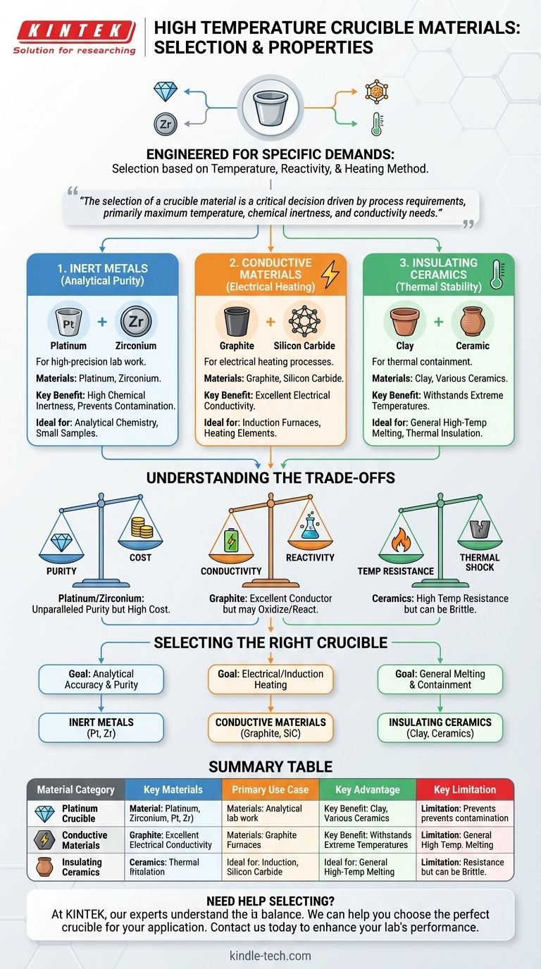 ¿De qué están hechos los crisoles de alta temperatura? Elija el material adecuado para su laboratorio Guía Visual