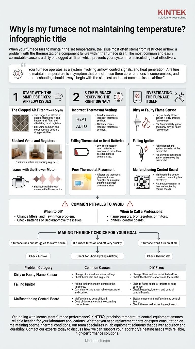 Why is my furnace not maintaining temperature? Fix Common Heating Issues Fast Visual Guide