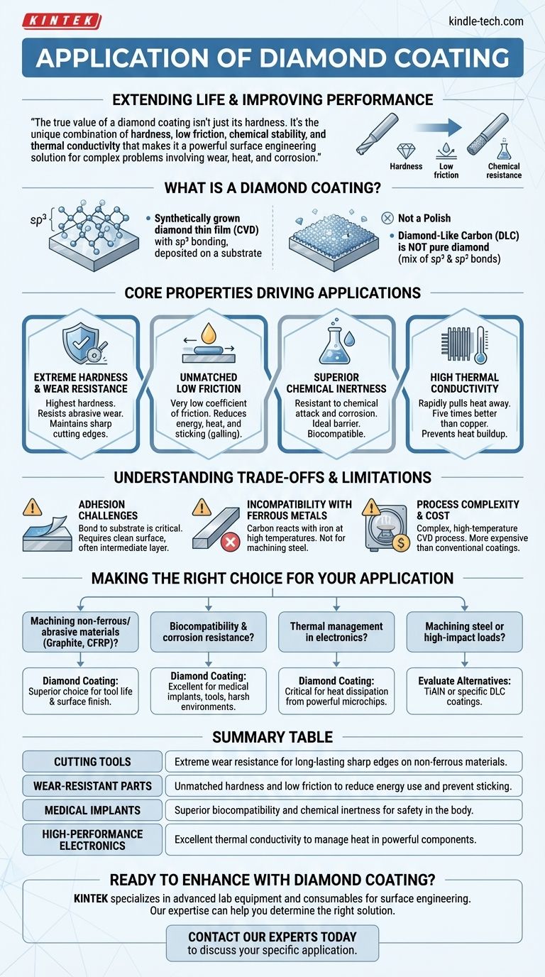 ¿Cuál es la aplicación del recubrimiento de diamante? Resuelve problemas complejos de desgaste, calor y corrosión Guía Visual