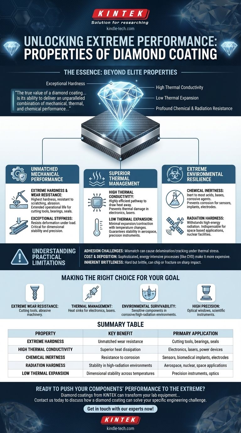 다이아몬드 코팅의 특성은 무엇인가요? 부품의 극한 성능을 잠금 해제하세요 시각적 가이드