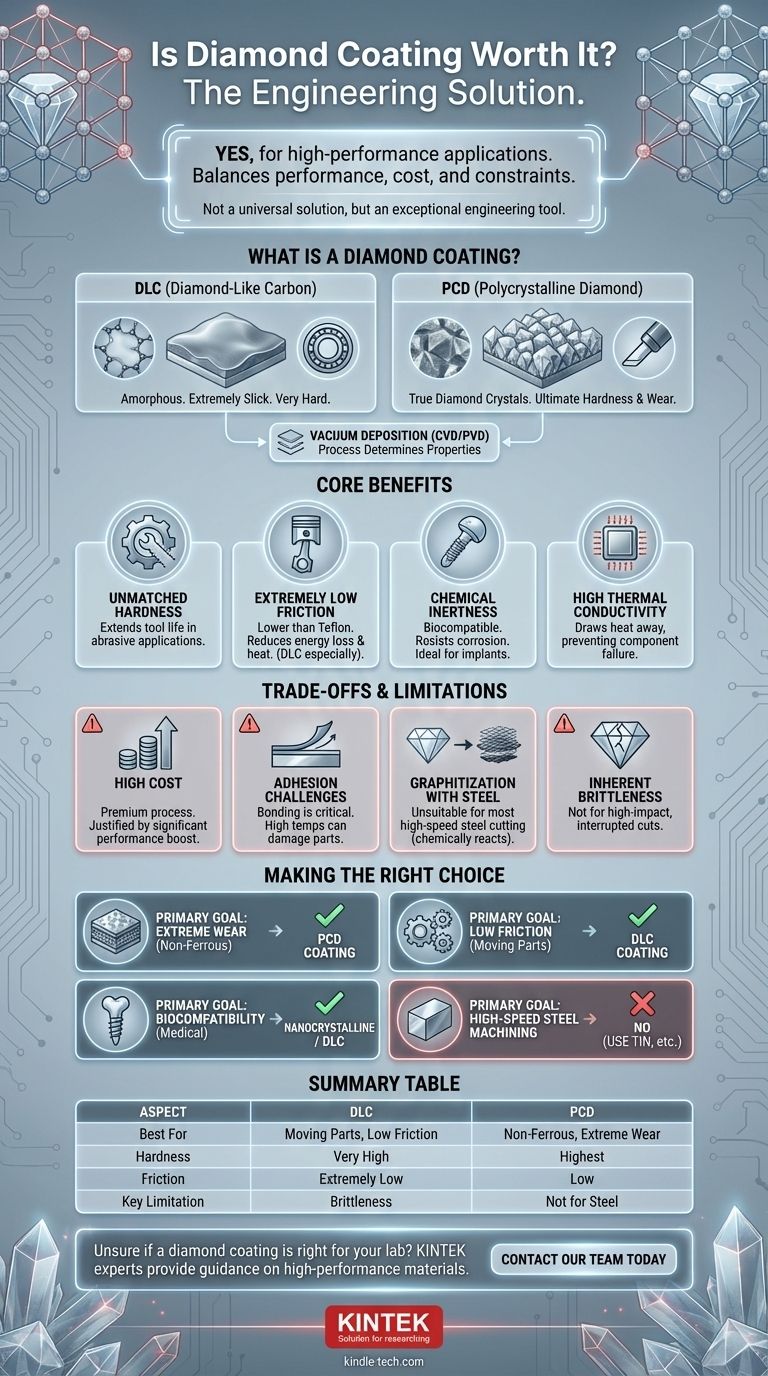 هل طلاء الماس يستحق العناء؟ تعظيم عمر المكون وأدائه دليل مرئي