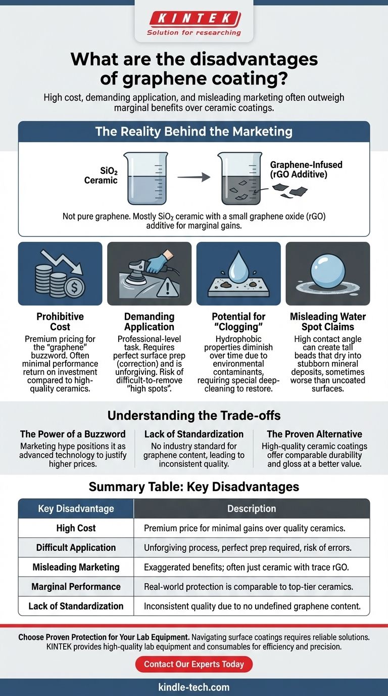 Quels sont les inconvénients du revêtement au graphène ? Coût élevé, application difficile et marketing trompeur Guide Visuel