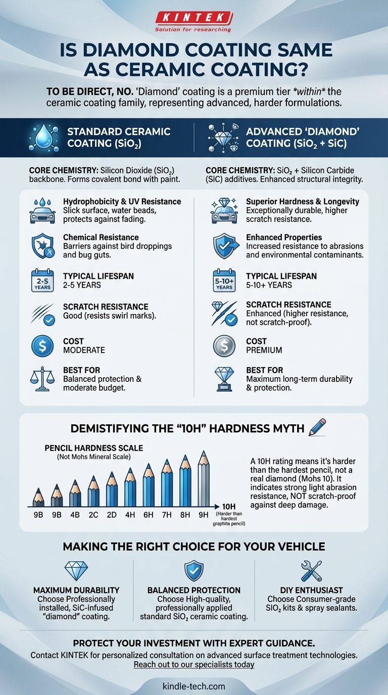 ¿Es el recubrimiento de diamante lo mismo que el recubrimiento cerámico? Descubre la verdad sobre la protección de pintura premium Guía Visual