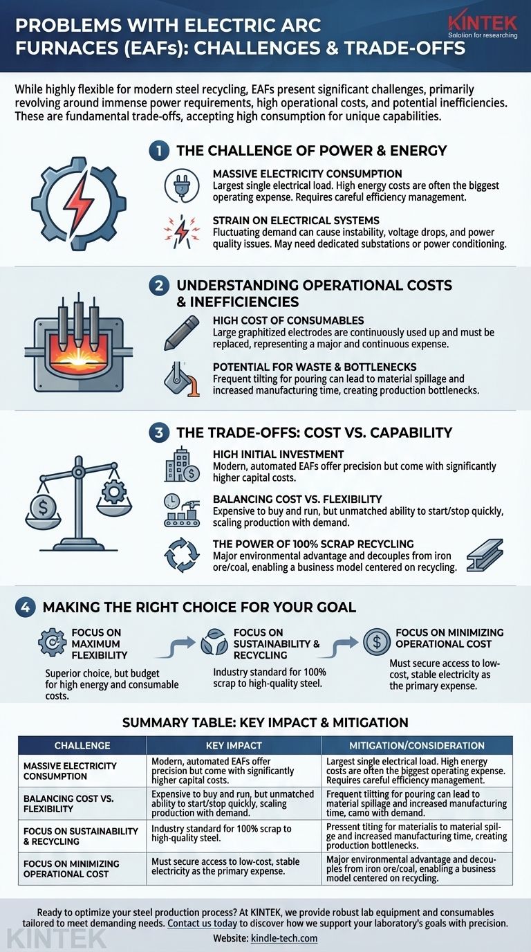 전기로의 문제점은 무엇인가요? 높은 비용과 탁월한 유연성의 균형 시각적 가이드