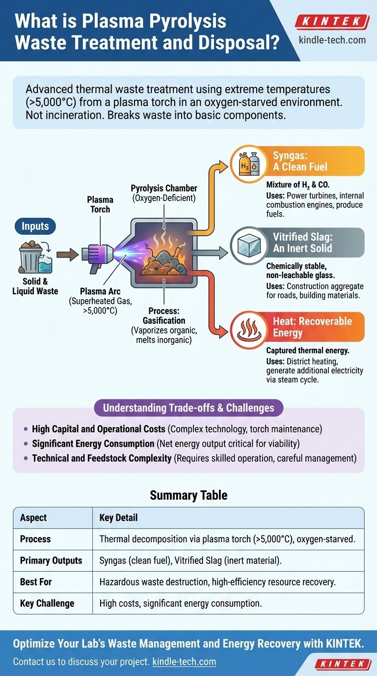 Cos'è il trattamento e lo smaltimento dei rifiuti tramite pirolisi al plasma? Trasforma i rifiuti in energia pulita e materiali inerti Guida Visiva
