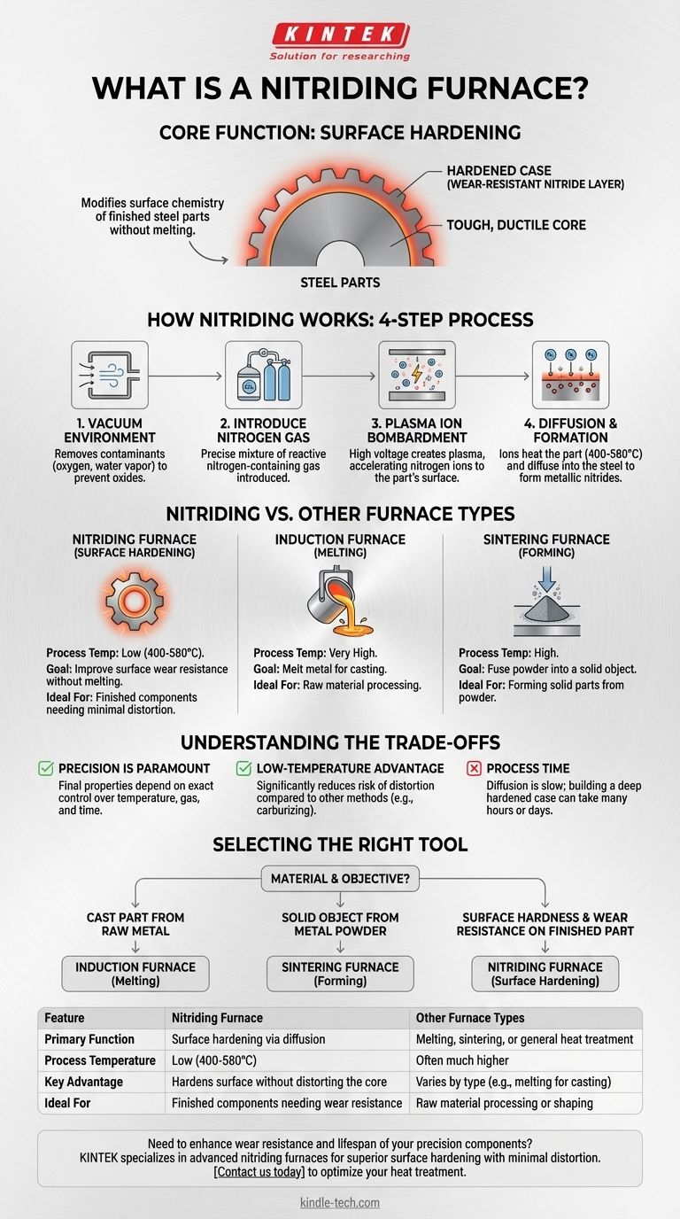 질화로는 무엇인가요? 변형을 최소화하면서 우수한 표면 경도를 달성하세요 시각적 가이드