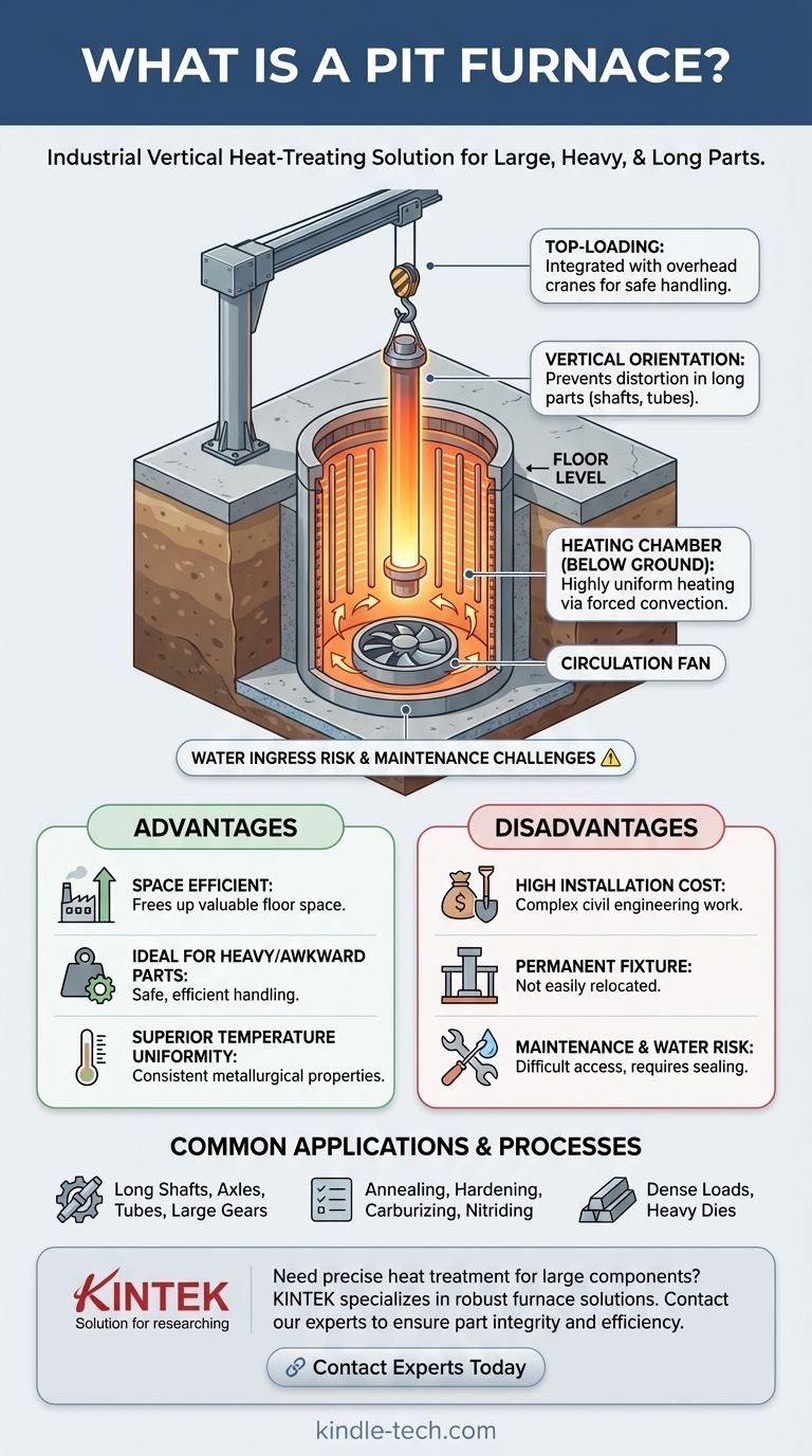 ما هو فرن الحفرة؟ الحل الرأسي للأجزاء الكبيرة والثقيلة دليل مرئي