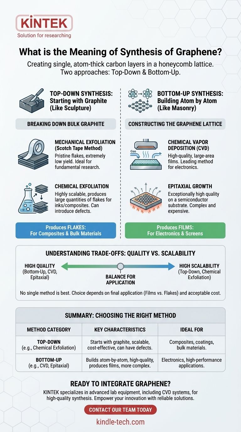 グラフェンの合成とは何ですか？トップダウン法とボトムアップ法のガイド ビジュアルガイド