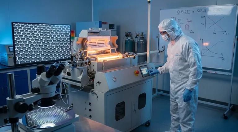ما هي التحديات التي تواجه إنتاج الجرافين؟ إتقان المفاضلات بين الجودة والنطاق والتكلفة