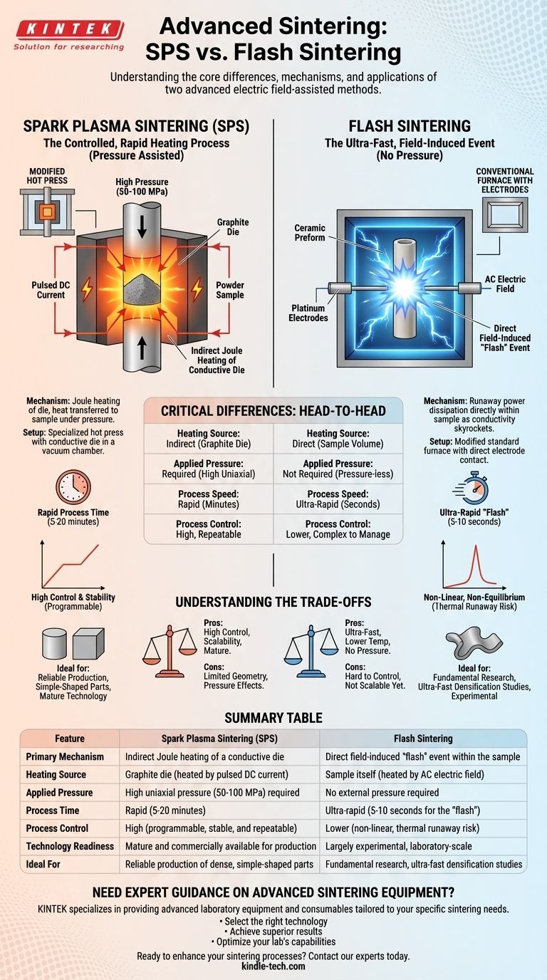ما الفرق بين التلبيد بالبلازما الشرارية والتلبيد الومضي؟ دليل لأساليب التلبيد المتقدمة دليل مرئي