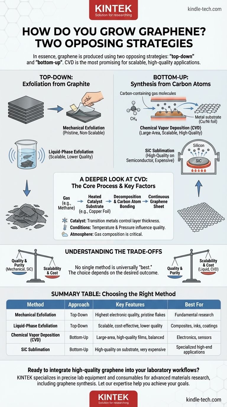 Come si fa a coltivare il grafene? Scegli il Metodo Giusto per la Tua Applicazione Guida Visiva