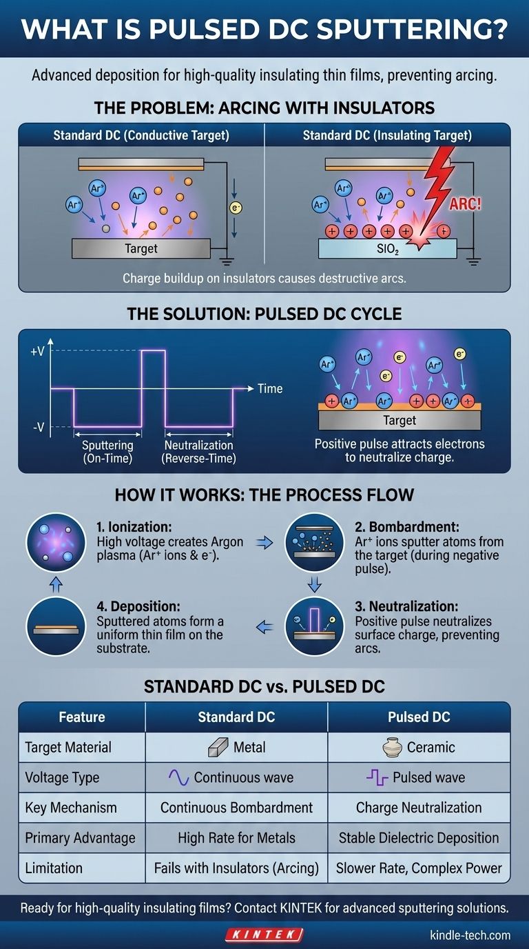 Что такое импульсное постоянное токовое распыление? Стабильное решение для осаждения изолирующих тонких пленок Визуальное руководство