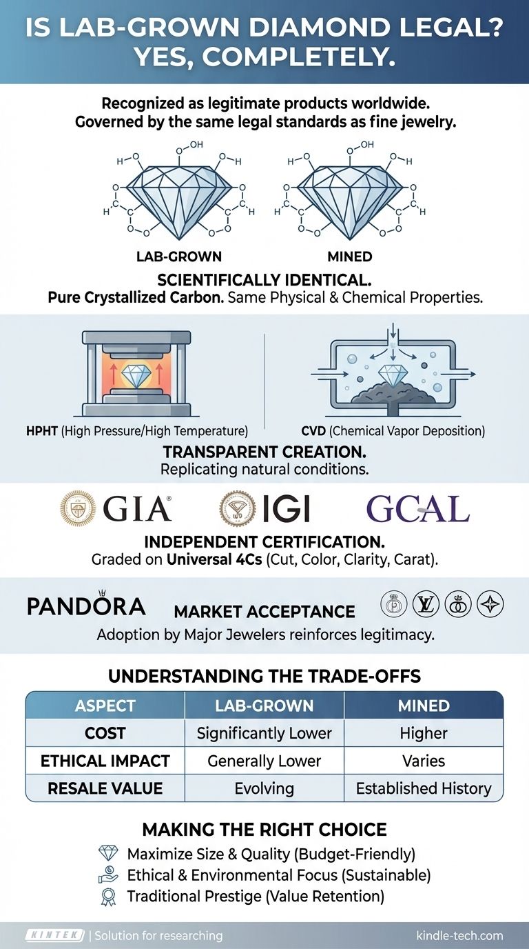 ラボグロウン・ダイヤモンドは合法ですか？はい、そしてそれが正当な選択肢である理由を説明します ビジュアルガイド