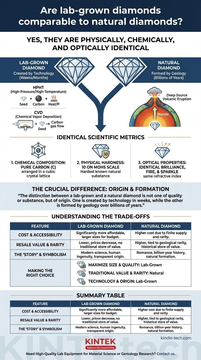 I diamanti coltivati in laboratorio sono paragonabili ai diamanti naturali? Scopri la scienza dietro lo scintillio Guida Visiva