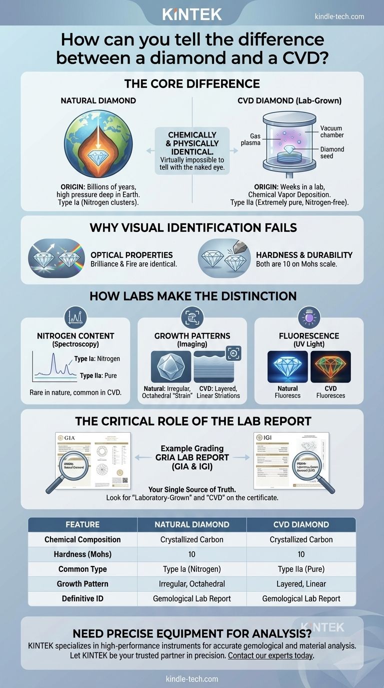 다이아몬드와 CVD 다이아몬드를 어떻게 구별할 수 있을까요? 전문가의 식별 가이드 시각적 가이드