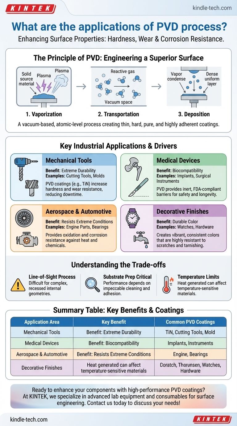 PVD工艺有哪些应用？提升您组件的耐用性和性能 图解指南
