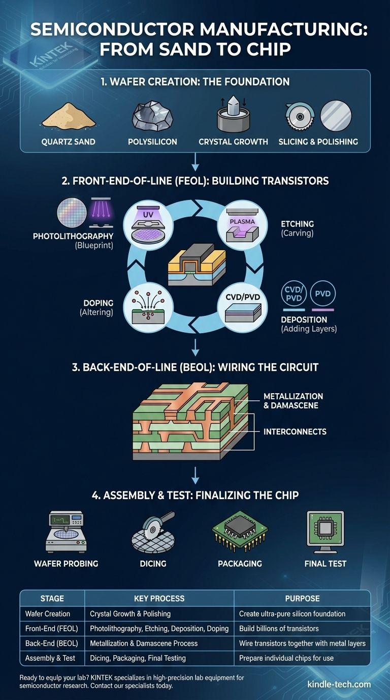 Qual é o processo de fabricação de semicondutores? Um Guia Passo a Passo para a Construção de Chips Modernos Guia Visual