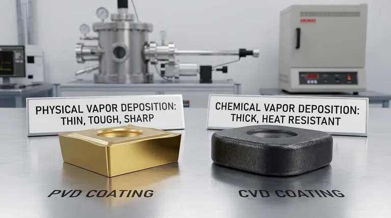 Qual é a diferença entre o revestimento CVD e PVD em insertos? Escolha o Revestimento Certo para Suas Necessidades de Usinagem