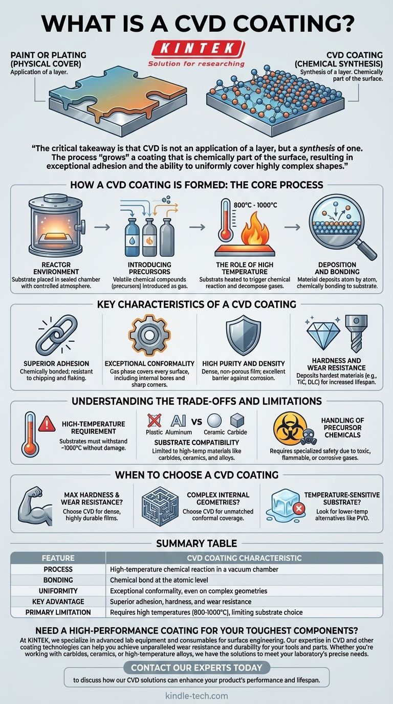 ما هو طلاء CVD؟ دليل للهندسة السطحية المتينة والمطابقة للشكل دليل مرئي