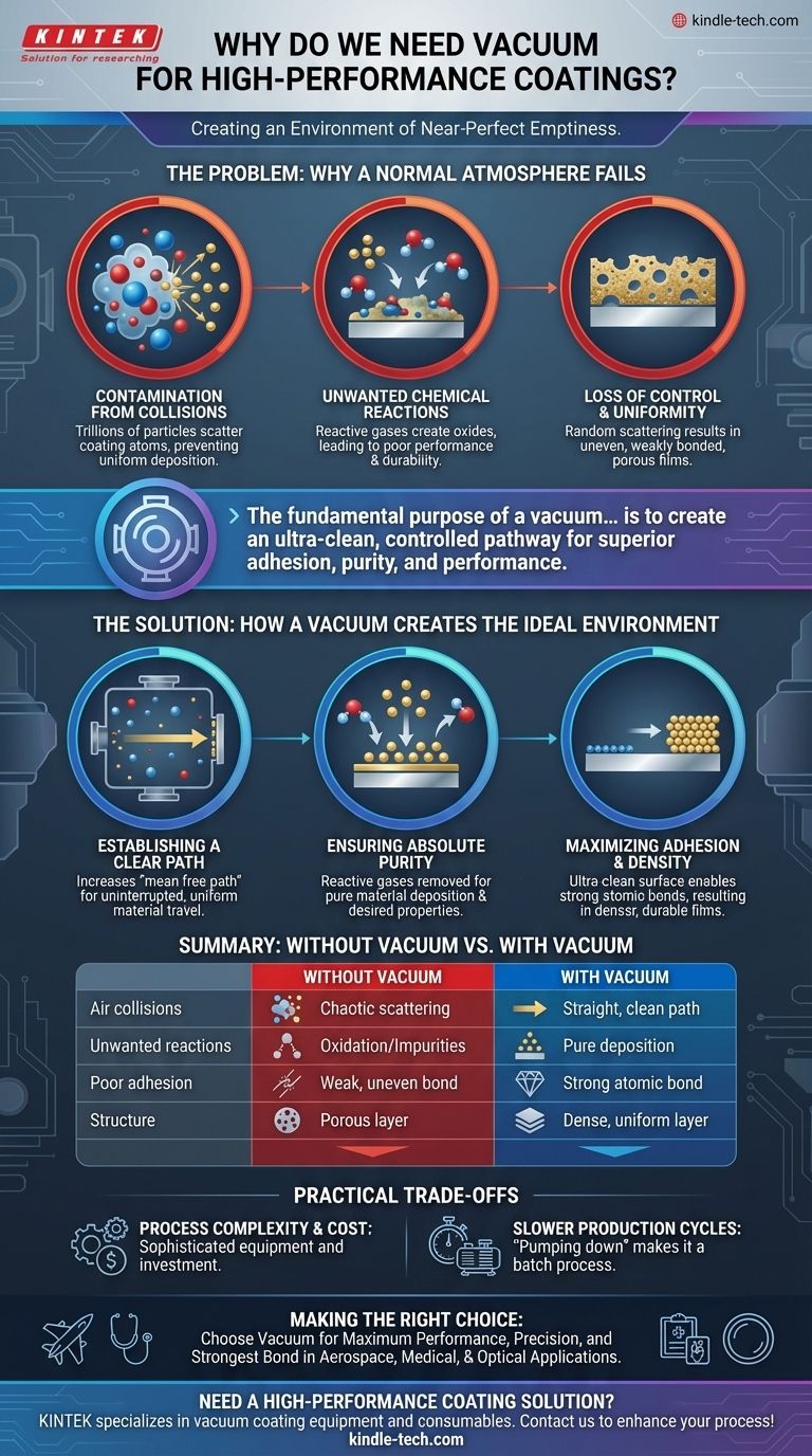 لماذا نحتاج إلى الفراغ عند إجراء عمليات الطلاء؟ تحقيق نقاء التصاق فائقين دليل مرئي