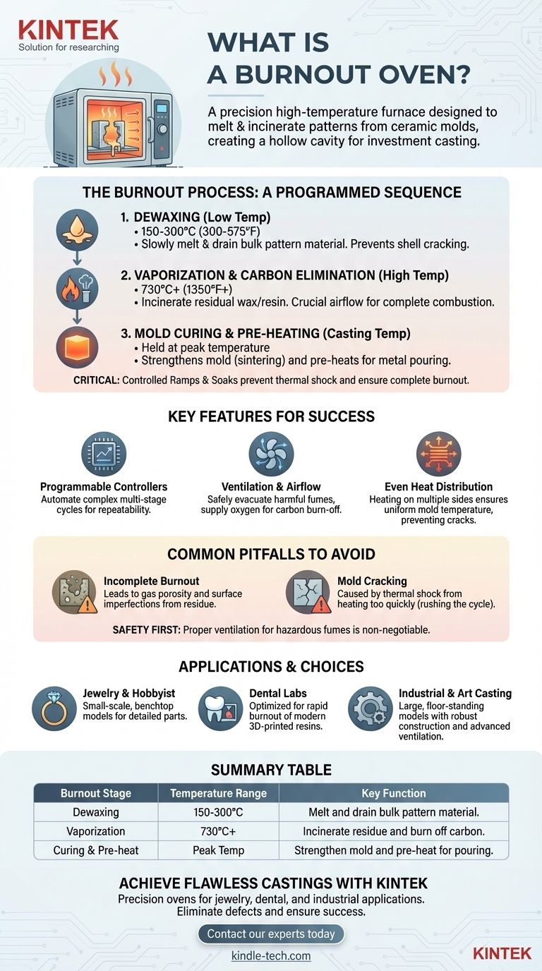 Was ist ein Ausbrennofen? Ein Präzisionswerkzeug für makellose Feingussstücke Visuelle Anleitung