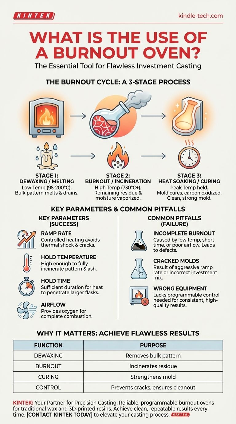 Wozu dient ein Ausbrennofen? Der entscheidende Schritt für makellose Gussergebnisse Visuelle Anleitung