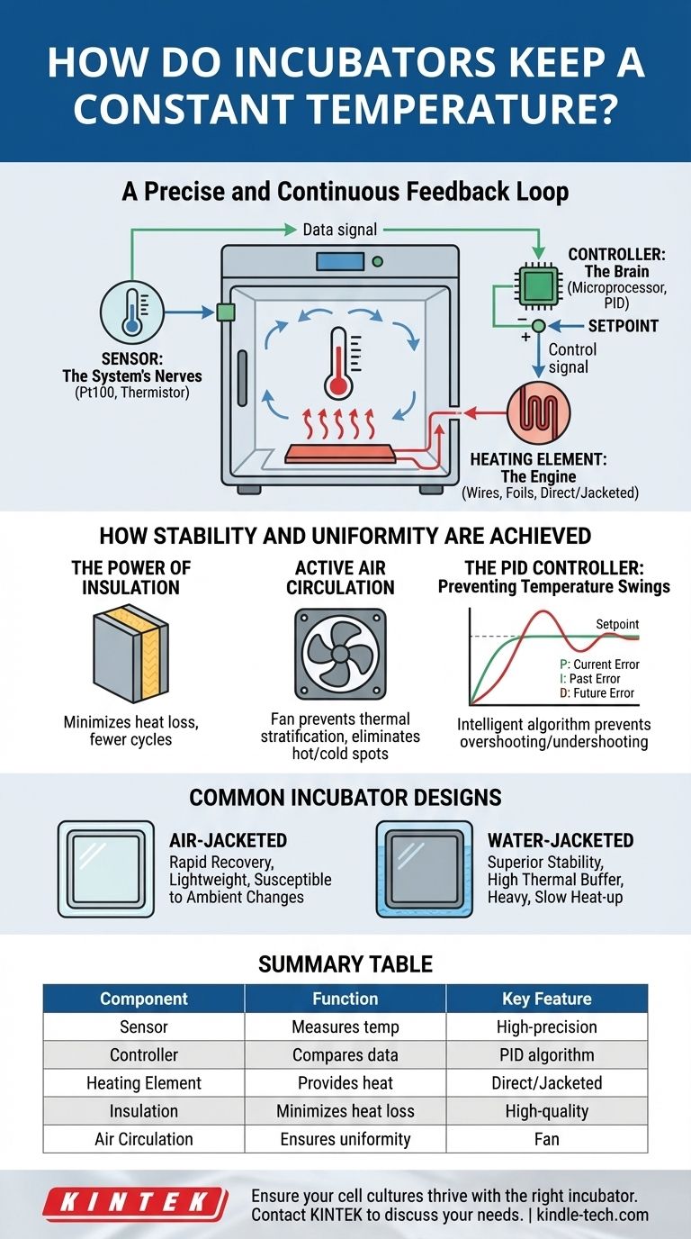 Как инкубаторы поддерживают постоянную температуру? Точный контроль для надежного культивирования клеток Визуальное руководство