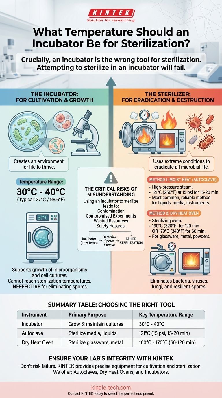 ما هي درجة الحرارة التي يجب أن تكون عليها الحاضنة للتعقيم؟ الخطأ الفادح الذي يجب عليك تجنبه دليل مرئي