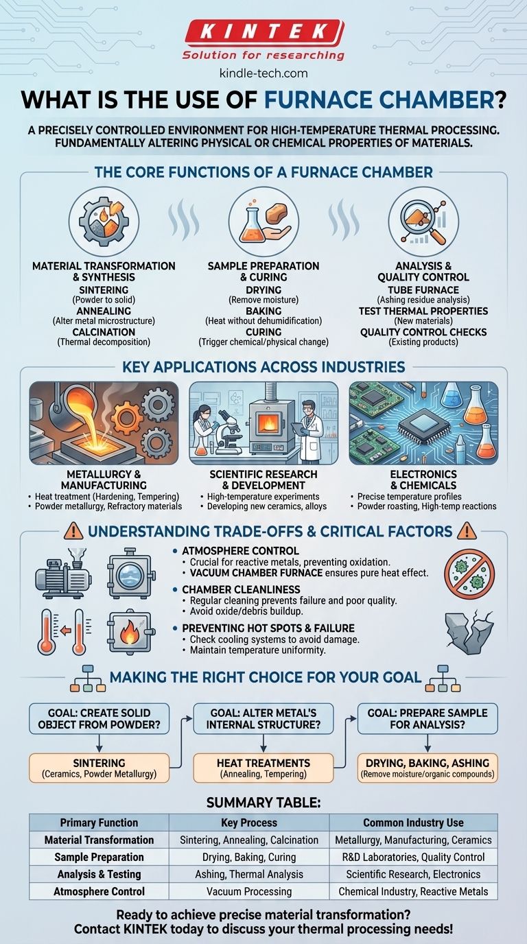 ما هو استخدام غرفة الفرن؟ دليل المعالجة الحرارية عالية الحرارة الخاضعة للرقابة دليل مرئي